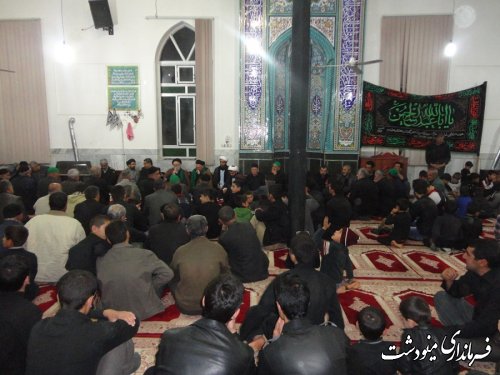 حضور فرماندار و امام جمعه درمساجد شهر وروستا های مینودشت به مناسبت هفته امربه معروف ونهی از منکر