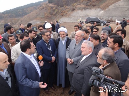  بازدید وزیر نیرو از سد نرماب  مینودشت 