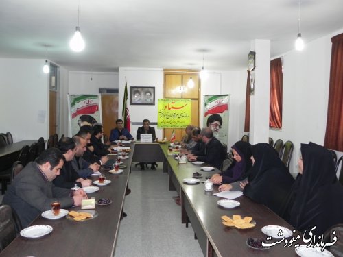 برگزاری جلسه ستاد ساماندهی امور جوانان شهرستان مینودشت 