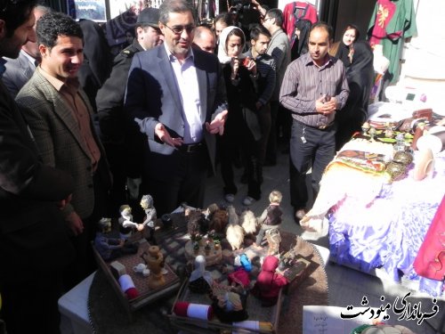 افتتاح نمایشگاه صنایع دستی میراث فرهنگی مینودشت 