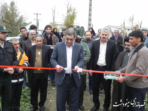 افتتاح پروژه های جهاد کشاورزی شهرستان مینودشت با حضور فرماندار 