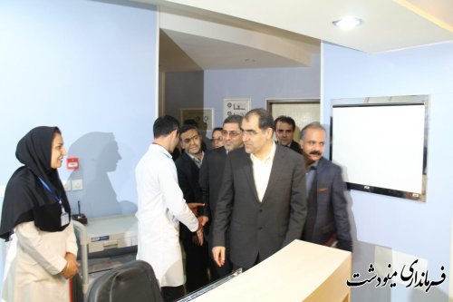 افتتاح بیمارستان 155 تختخوابی فاطمه الزهراء مینودشت با حضور وزیر بهداشت درمان و آموزش پزشکی کشور 