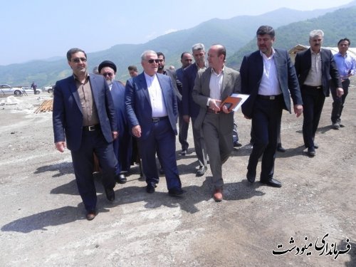 بازدید استاندار گلستان از سد نرماب مینودشت 