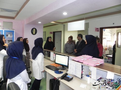 بازدید فرماندار از روند عملیات اجرایی پایانی بیمارستان فاطمه الزهراء (س) مینودشت 
