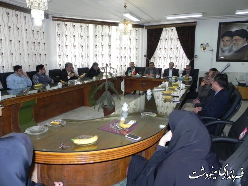 برگزاری اولین جلسه ستاد انتخابات شهرستان مینودشت 