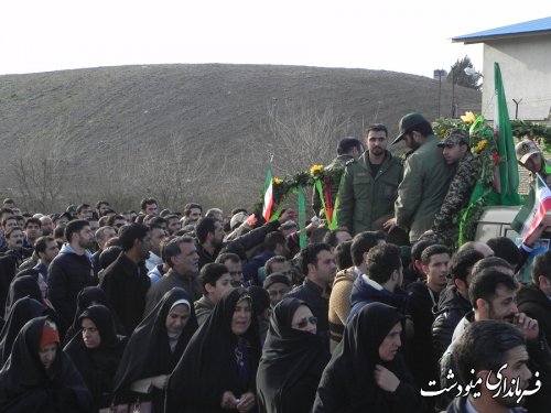 استقبال از شهید مدافع حرم در شهرستان مینودشت 