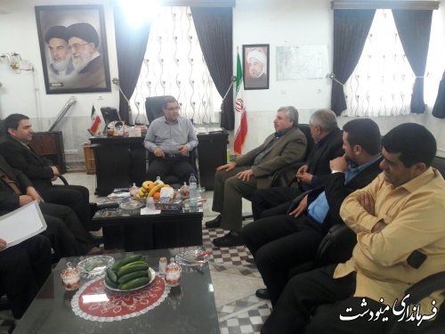 دیدار فرماندار مینودشت با رئیس کمیته حقوقی ستاد انتخابات استان