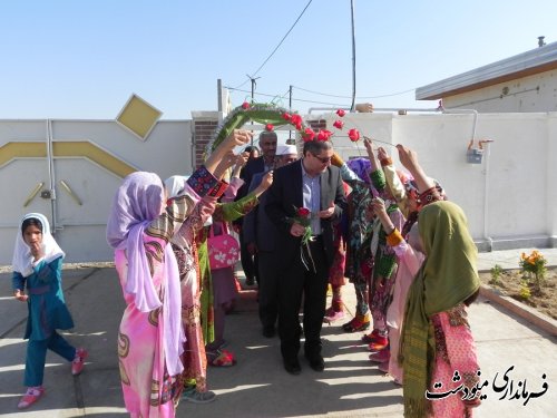 افتتاح مدرسه  4 کلاسه ابتدایی روستای بلوچ آباد  در شهرستان مینودشت 
