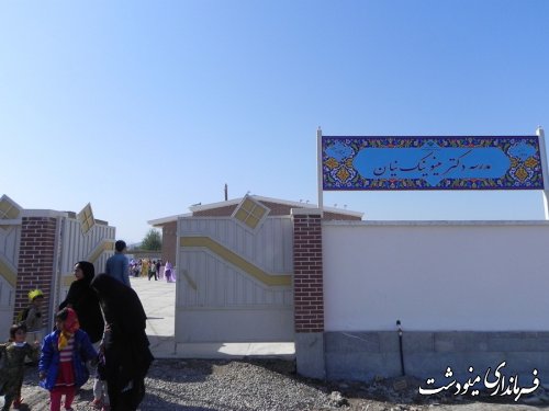 افتتاح مدرسه  4 کلاسه ابتدایی روستای بلوچ آباد  در شهرستان مینودشت 