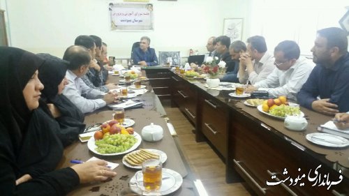 برگزاری جلسه شورای آموزش و پرورش شهرستان مینودشت 