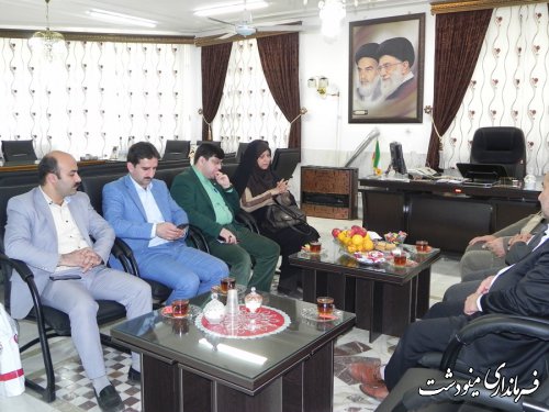 نشست فرماندار مینودشت با مدیر کل فرهنگ و ارشاد اسلامی استان گلستان 