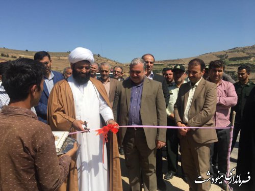 افتتاح پروژه های عمرانی بخش کوهسارات با حضور فرماندار مینودشت