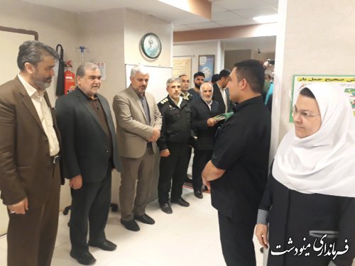 حضوز فرماندار مینودشت در بیمارستان فاطمه الزهرا (س) بمناسبت روز پرستار