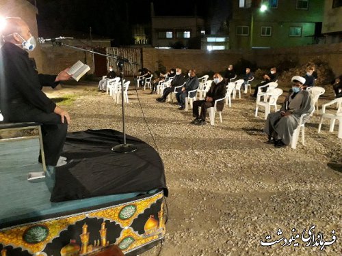 حضور فرماندار شهرستان در مساجد و هیئات مذهبی در شب پنجم محرم