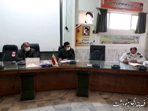 ششمین جلسه شورای ترافیک شهرستان مینودشت برگزار شد.