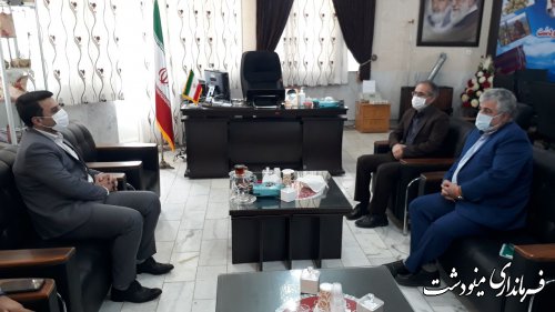 دیدار مدیرکل دخانیات استان گلستان با فرماندار مینودشت