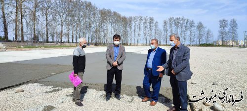 پروژه چمن مصنوعی ورزشگاه شهید اقبالی شهرستان مینودست