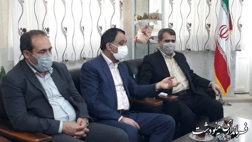 نشست مدیر عامل شرکت توزیع برق استان گلستان با فرماندار مینودشت