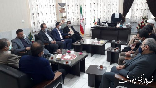 نشست مدیر عامل شرکت توزیع برق استان گلستان با فرماندار مینودشت