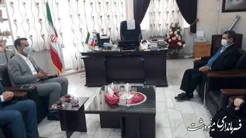 دیدار مدیرکل بهزیستی استان گلستان با فرماندار مینودشت
