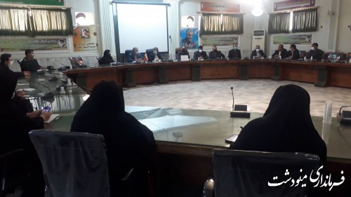 جلسه ستاد ساماندهی امور جوانان شهرستان مینودشت برگزار شد 