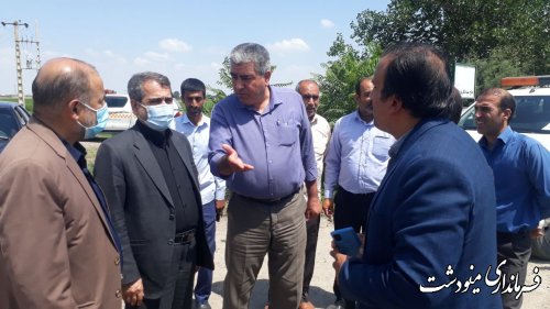 تاکید فرماندار بر تسریع در اتمام پروژه و ایمن سازی نقاط حادثه خیز بزرگراه آزادشهر، مینودشت، گالیکش 