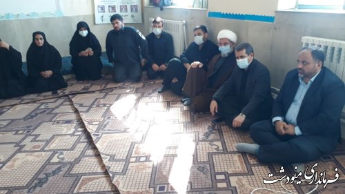 بازديد فرماندار مینودشت از فعاليت اردوهاي جهادي دانشجويي در روستای ده چناشک