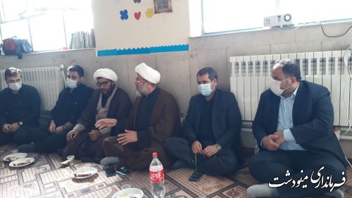 بازديد فرماندار مینودشت از فعاليت اردوهاي جهادي دانشجويي در روستای ده چناشک