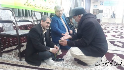 برگزاری میز خدمت جهادی در دهه مبارک فجر در روستای قلمی شهرستان مینودشت