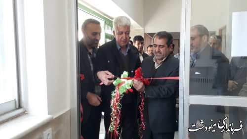 افتتاح نمایشگاه خوشنویسی آیات قرآنی در شهرستان مینودشت