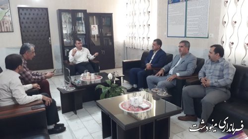 مدیر تعاون روستایی استان گلستان با فرماندار مینودشت دیدار و گفتگو کرد