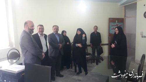 بازدید رئیس ستاد انتخابات استان از مرکز حوزه انتخابیه شهرستان مینودشت