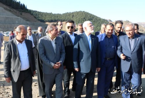 بازدید معاون ریاست جمهوری از روند پیشرفت پروژه سد نرماب مینودشت 