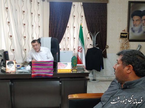 ملاقات عمومی فرماندار با مردم شریف شهرستان مینودشت