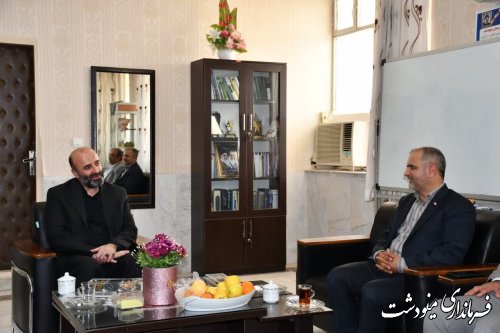 دیدار معاون سیاسی، امنیتی اجتماعی استاندار گلستان با فرماندار شهرستان مینودشت